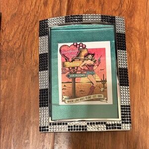 Cowgirl Black and Silver Mosaic Photo Frame